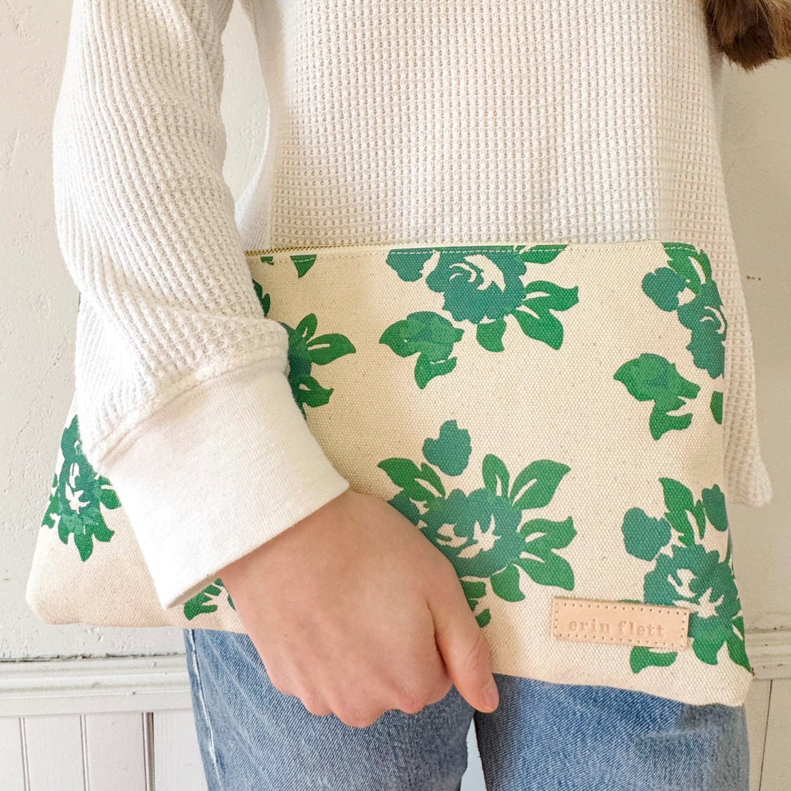 Erin Flett versatile clutch - Helen Rose - Green